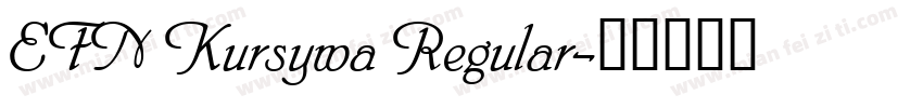 EFN Kursywa Regular字体转换